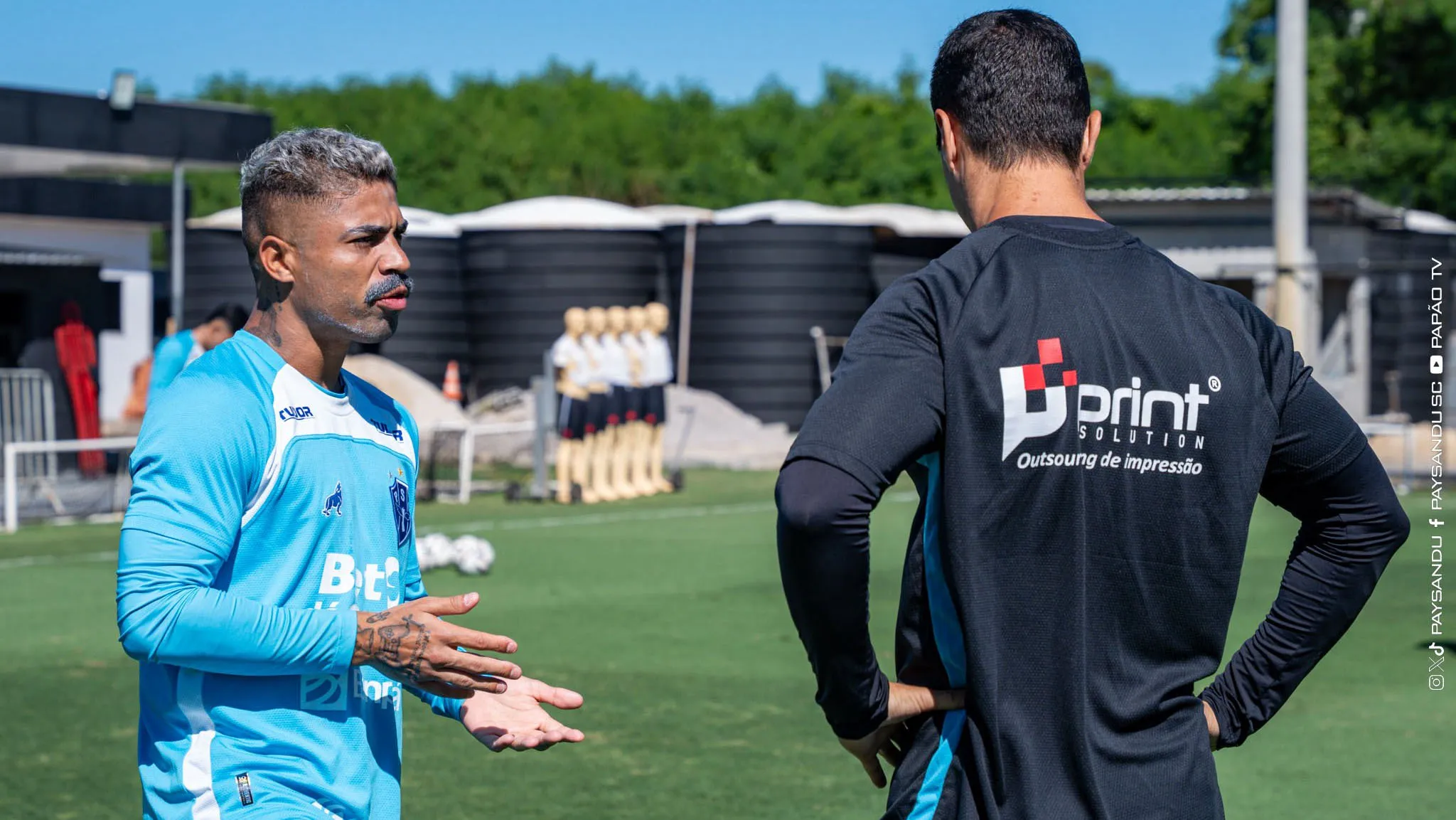 Marcinho e o técnico Junior Rocha, são alguns dos principais nomes do Paysandu para a Série C
