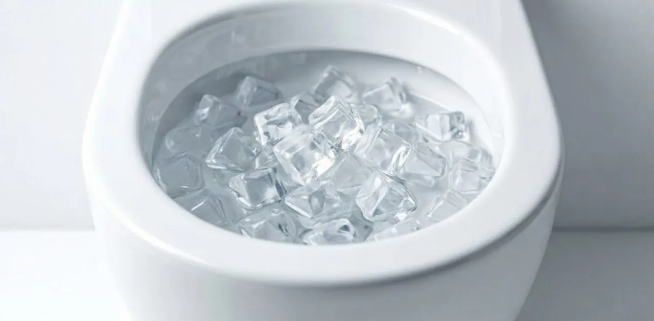 Gelo no vaso sanitário: truque promete melhorar o cheiro e até ajudar na limpeza.