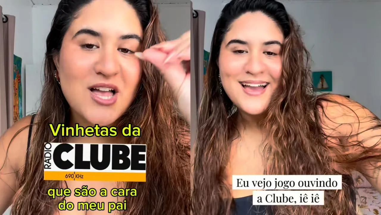 Influenciadora revive vinhetas da Rádio Clube do Pará e gera nostalgia.