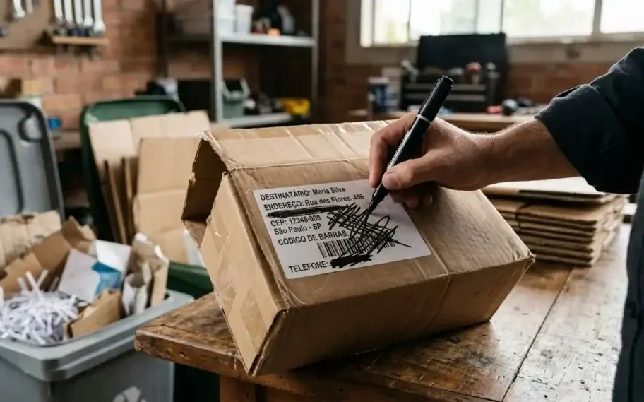 Etiquetas de encomendas de compras online têm se tornado uma porta de entrada para criminosos.