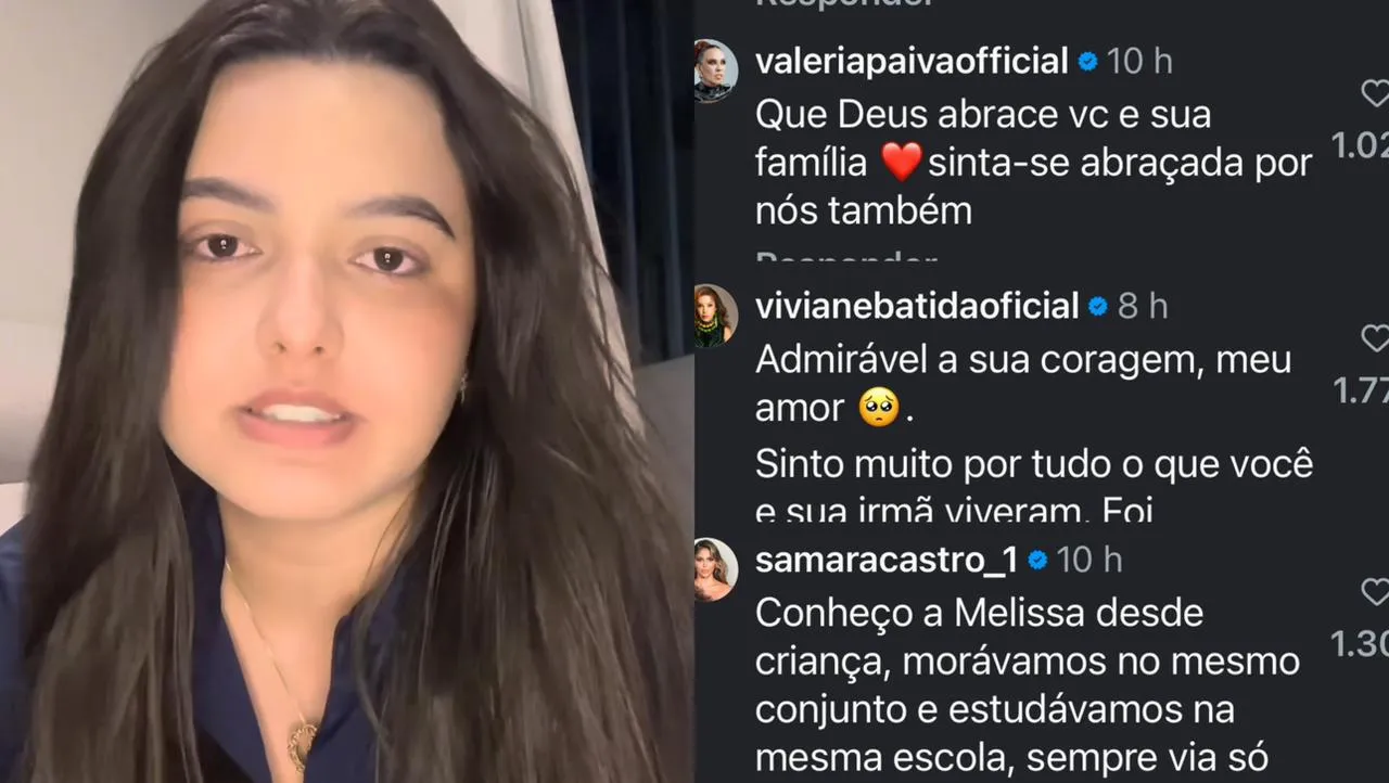 Melissa Aprígio passou a receber uma onda de apoio após forte pronunciamento.