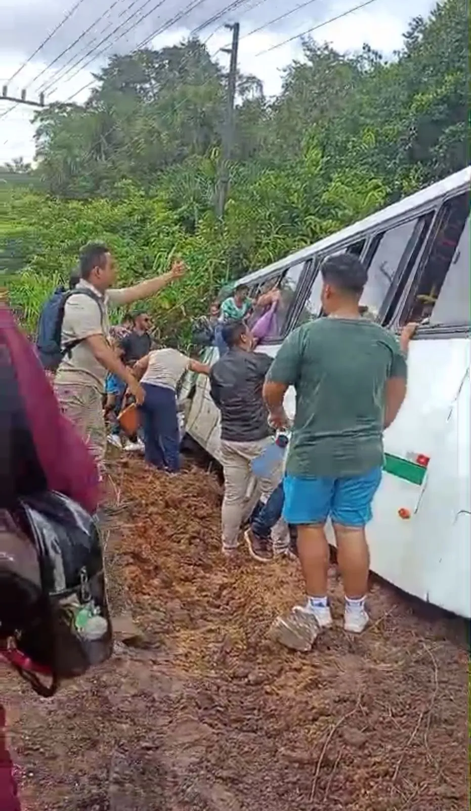 Veículo tombou na PA-252, no nordeste do Pará