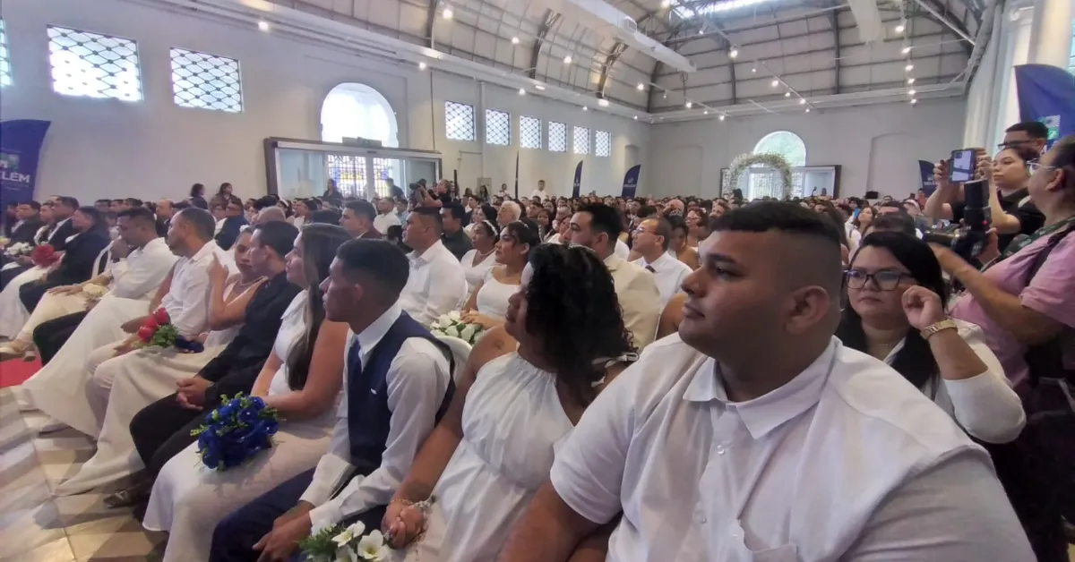 108 casais disseram "sim" no Casamento Comunitário 2026, celebrando o amor e a cidadania em Belém
