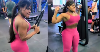 Jojo Todynho durante treino, após perder quase 90 kg, em meio a nova fase de cuidados com o corpo e a saúde.