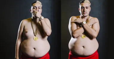 MC Binn exibe os resultados da mudança de hábitos, com mais de 50 kg eliminados, mostrando disciplina, força de vontade e dedicação à vida saudável.