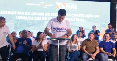 Durante a assinatura da ordem de serviço, o governador Helder Barbalho afirmou que a nova unidade amplia a presença do Estado em Ananindeua e reforça o atendimento à população em diferentes regiões do município.
