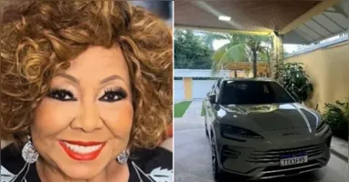 O carro era conduzido pelo motorista da cantora, que não sofreu ferimentos.