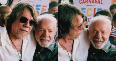 Durante o evento, o presidente foi fotografado ao lado do cantor Lenine, homenageado oficial do Carnaval 2026 no Recife.