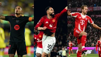 Os gigantes mundiais Barcelona, Manchester United e Bayern de Munique entram em campo neste domingo na disputa de seus campeonatos nacionais.