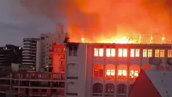 Brigada Militar isolou a área para garantir a segurança de todos e auxiliar no trabalho das equipes de resgate.
