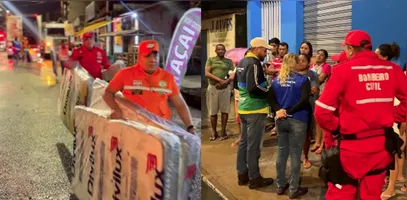 Solidariedade mobiliza ajuda após chuva em Belém.