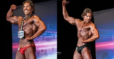Joseph Baena, filho de Arnold Schwarzenegger, conquista três primeiros lugares em sua estreia no fisiculturismo no NPC Natural Colorado State.