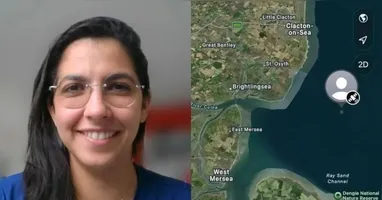 A Polícia de Essex divulgou imagens de Vitória no dia do desaparecimento, incluindo cenas dentro de um ônibus.