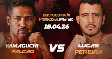 O evento coloca frente a frente Yamaguchi Falcão e Lucas Pereira pelo título mundial de boxe