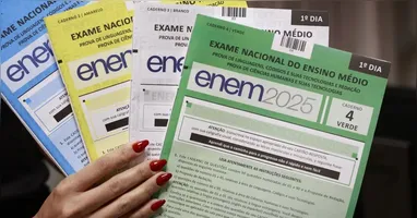 Por meio do espelho, os estudantes podem visualizar a pontuação obtida em cada uma das cinco competências avaliadas.