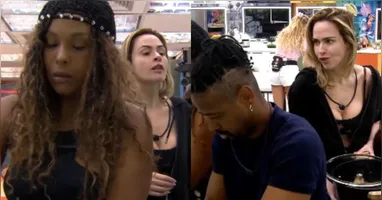 A situação se intendificou quando Sol liberou a torneira e Ana Paula começou a encher uma chaleira.