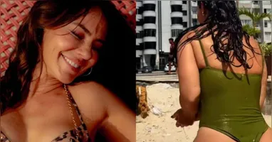 Oliveira ocupa o posto de Rainha de Honra da Grande Rio, criado especialmente para ela.