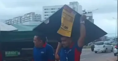 Lojista recupera a televisão furtada