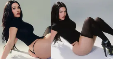 Megan Fox posa de lingerie e salto alto em retorno ao Instagram, onde reúne mais de 21 milhões de seguidores.