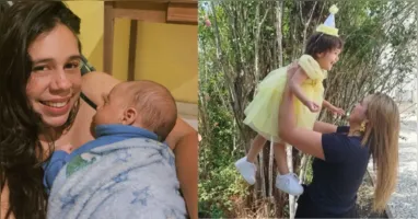 Luana Lima e Roberta Monte são mães de primeira viagem