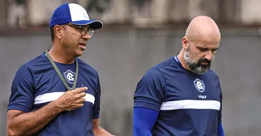 Felipe Surian (esquerda) e Flávio Garcia (direita) comandaram o Leão na estreia da Copa Norte