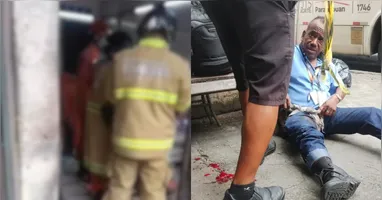 Um dos feridos após a explosão da bomba caseira