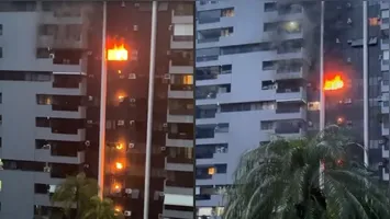 Imagem ilustrativa da notícia Incêndio atinge condomínio no Rio de Janeiro. Veja o vídeo
