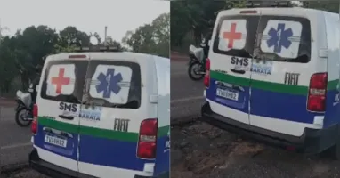 Segundo relatos compartilhados junto ao vídeo, a ambulância faria o deslocamento de pacientes até Castanhal.