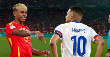 Lamine Yamal e Kylian Mbappé simbolizam a força de Espanha e França na corrida pelo título mundial.