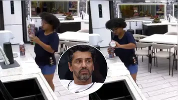 Milena disse que usou a água para molhar o cabelo.