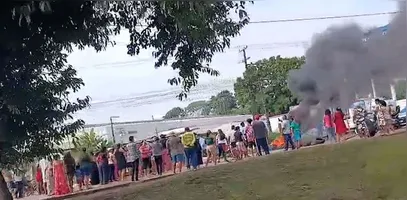 BR-316: via foi bloqueada por uma grupo de manifestantes.