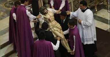 Ação litúrgica de paixão e morte de Cristo em Belém