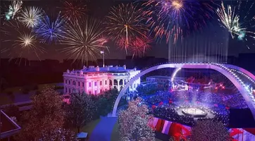 Projeção de como será o evento do UFC na Casa Branca