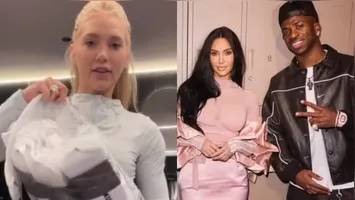 Segundo Virginia, os produtos são da marca da própria Kim Kardashian.