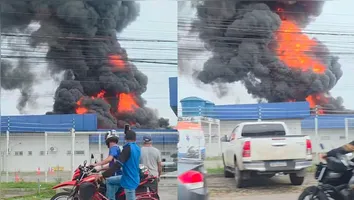 Equipes do Corpo de Bombeiros Militar do Pará já estão no local e trabalham para tentar controlar o incêndio.