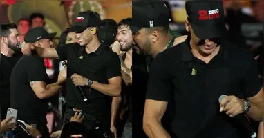 A atitude gerou revolta em internautas nas redes sociais, que consideraram a atitude uma falta de respeito com o cantor.