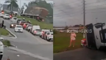O acidente ocorreu em um dos principais acessos entre Ananindeua e Belém