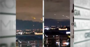 As luzes foram registradas na última segunda-feira (20).