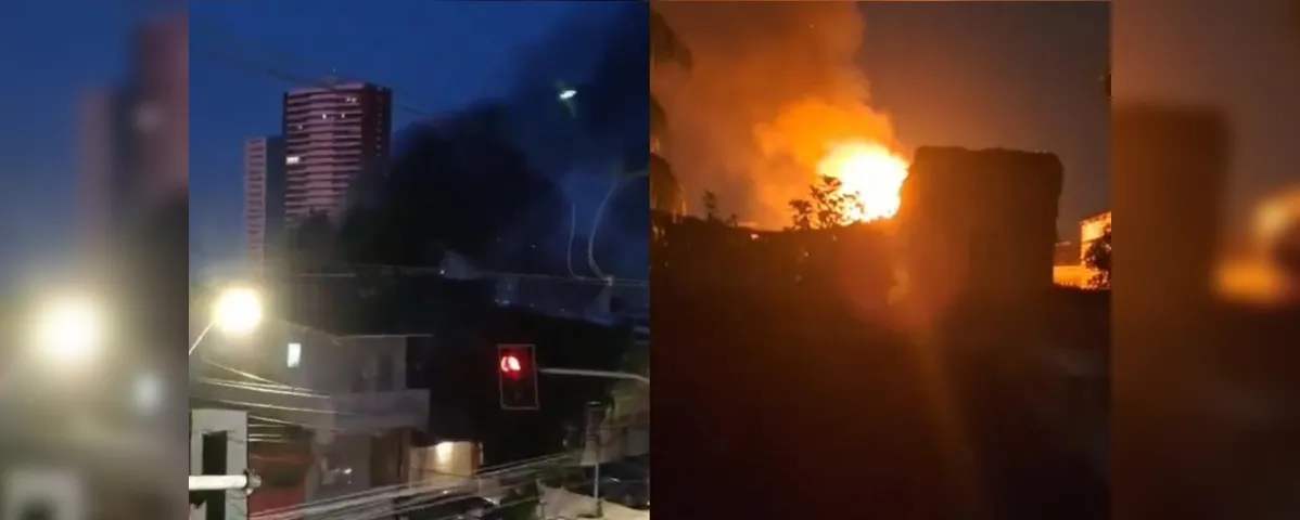 As chamas começaram por volta das 5h da manhã e se espalharam rapidamente