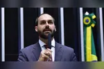 Eduardo Bolsonaro perdeu o cargo de parlamentar no final de dezembro por excesso de faltas na Câmara