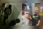 Suspeitos investigados por estupro coletivo aparecem sorrindo em vídeo gravado dentro de elevador logo após deixarem o apartamento em Copacabana.