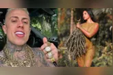 Lia Mendonça mostra rotina ribeirinha na Amazônia; vídeo chamou atenção de MC Daniel e rendeu troca de mensagens.