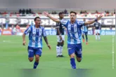 Caio Mello comemora o primeiro gol bicolor no Re-Pa 782, pela decisão do Parazão 2026.
