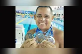 Adriano foi campeão 11 vezes em Jogos Parapan-Americanos.
