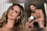 Wanessa Camargo e Bruno Bevan foram vistos em clima de romance durante noite de Carnaval na Marquês de Sapucaí.