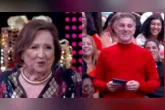 Dona Déa Lúcia arrancou risadas de Luciano Huck e do público ao responder sem rodeios durante o programa deste domingo.