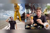 Em um vídeo publicado no Instagram, o alagoano começa experimentando a tradicional unha de caranguejo e em seguida prova outras iguarias, como a coxinha paraense de camarão com jambu, maniçoba e tacacá.