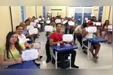 Participantes do curso de Agente de Portaria durante formação realizada na UsiPaz Cabanagem, em Belém