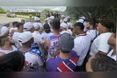 Organizada do Bahia cobra jogadores na Cidade Tricolor um dia depois de derrota para o Remo