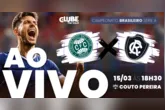 Coritiba e Remo se enfrentam no Couto Pereira pela sexta rodada do Brasileirão, com transmissão ao vivo da Rádio Clube do Pará mno Tem Jogo no DOL.